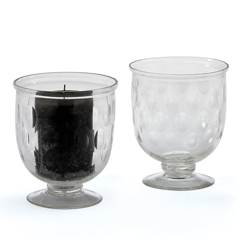 Deux ouragans en verre à oeuf