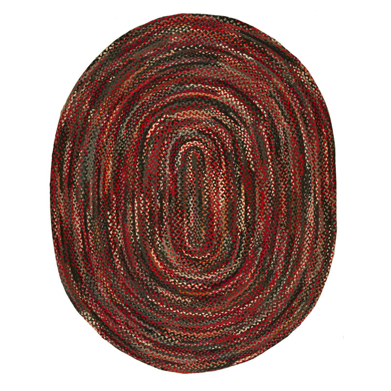 Antique Braided American Allover Multi 1935 Rug