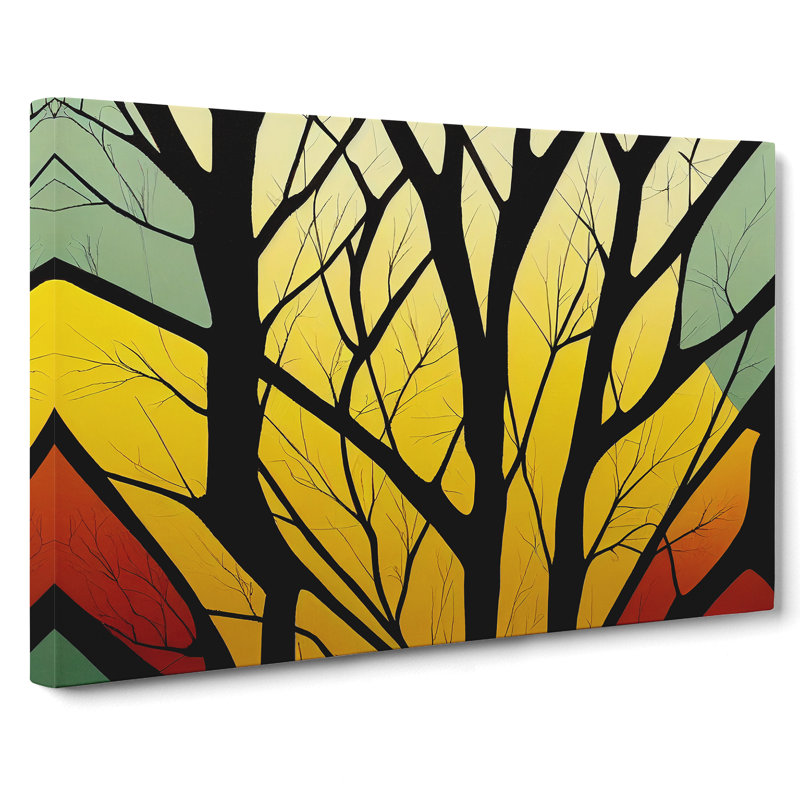 Stunning Abstract Tree Forest - Wrapped Canvas