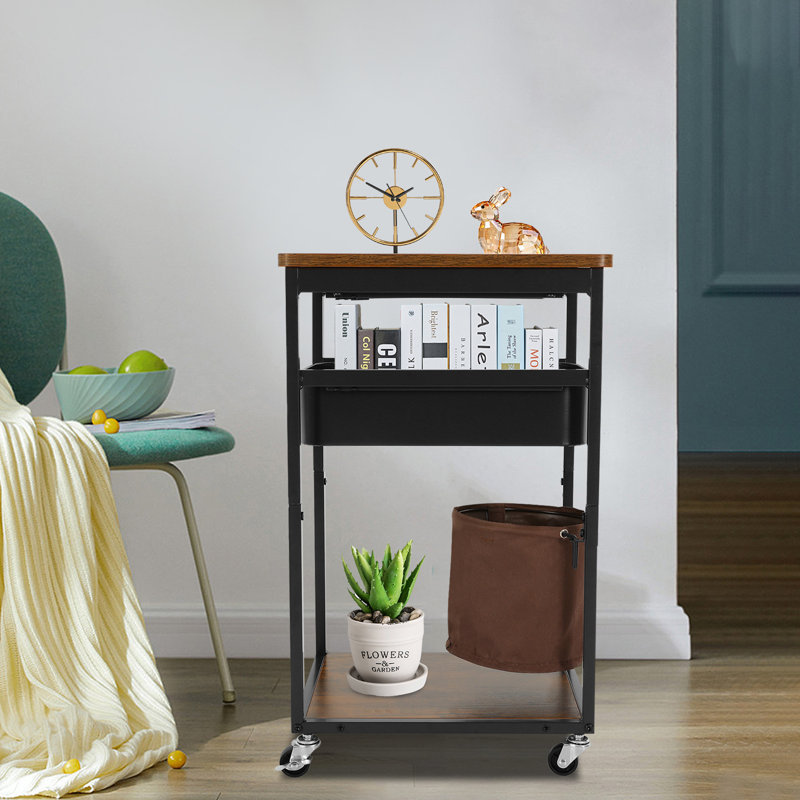 3-Tier Storage Cart  Storage Rack With Wheels