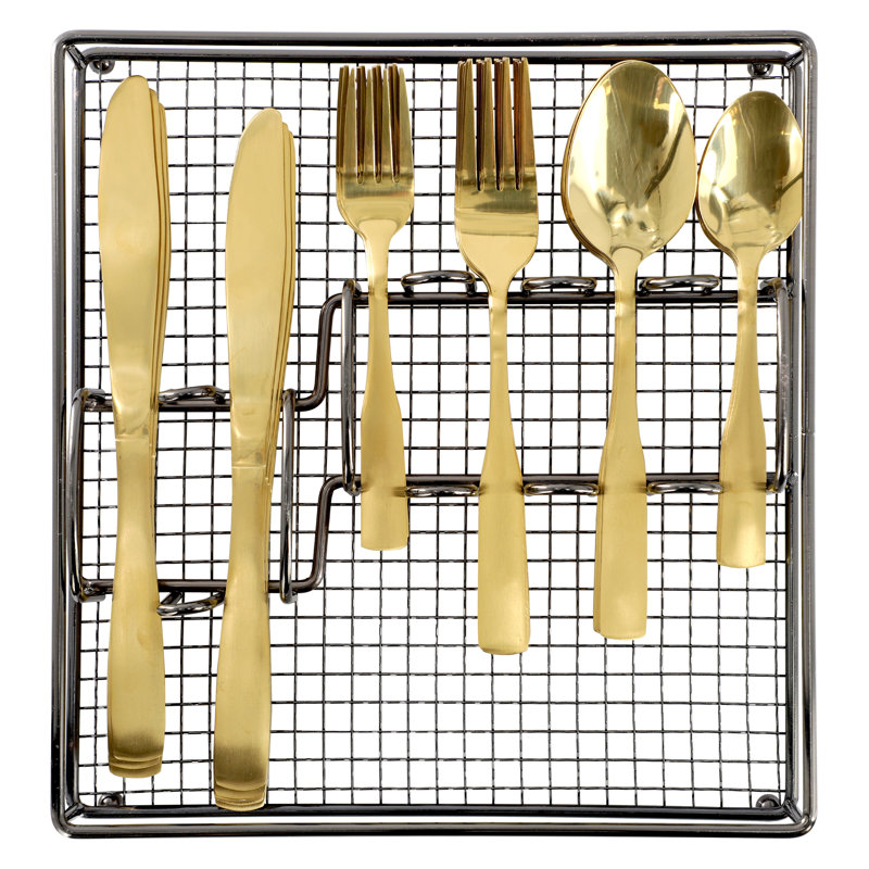 Ensemble de couverts en acier inoxydable 41 pièces Gibson Home Abbeville
