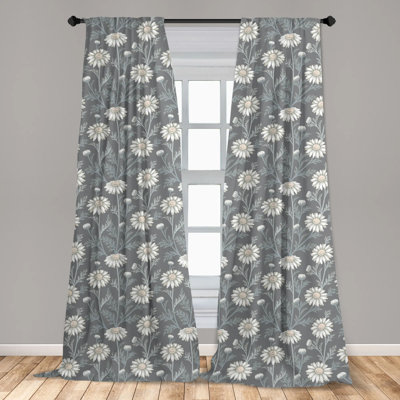 Ainka Semi Sheer Curtain Pair