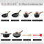Ensemble de batterie de cuisine en aluminium 12 pièces