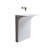 Modern Wall-Mounted Solid Surface Pedestal Sink