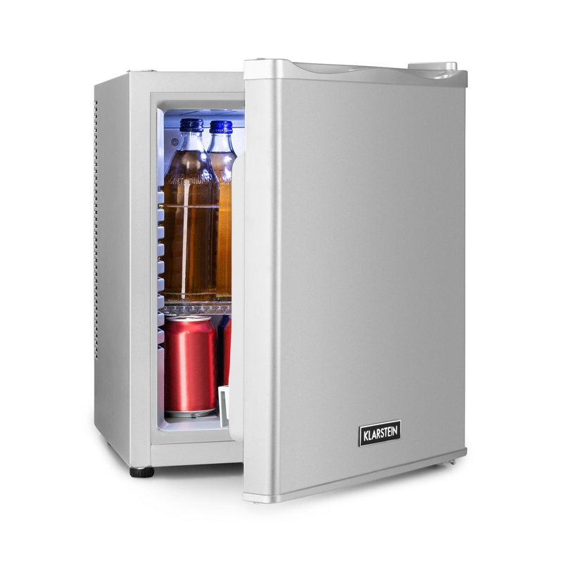 Klarstein 25m³ L Freestanding Mini Fridge, Silver