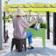 Ensemble de lit de jardin et tabouret 4 pièces Provence-102921152