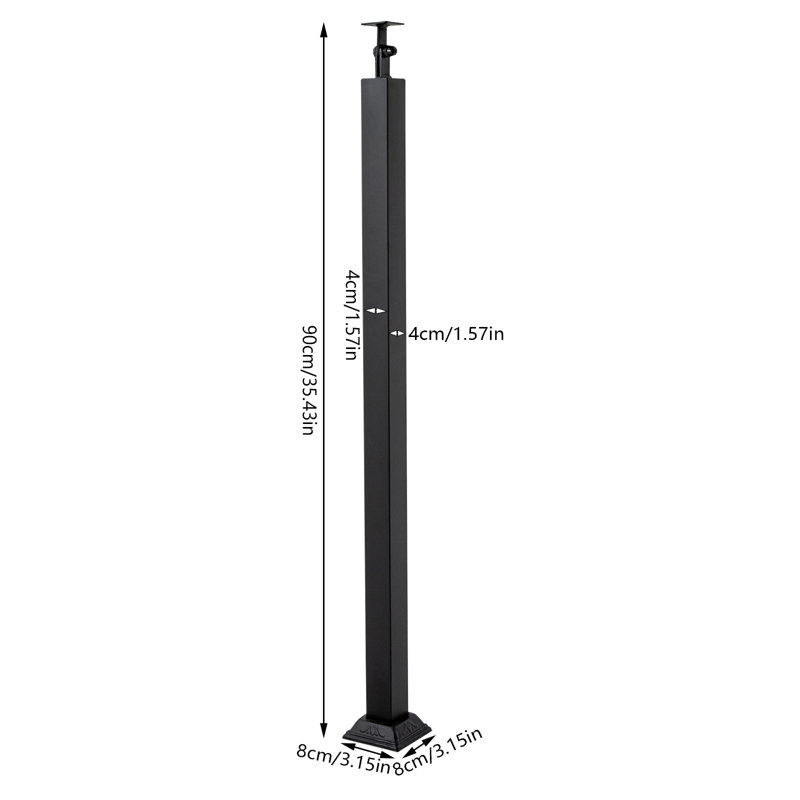 1pc Stair Balusters Post (handrails not included), 35.43" H x 3.15" W x 3.15" D