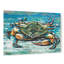 «Blue Palette Crab I» par Carolee Vitaletti, art mural en verre acrylique-816776270