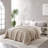Fluffy Waffle Weave Polyester Chenille Bed Blanket-154361163-154361160