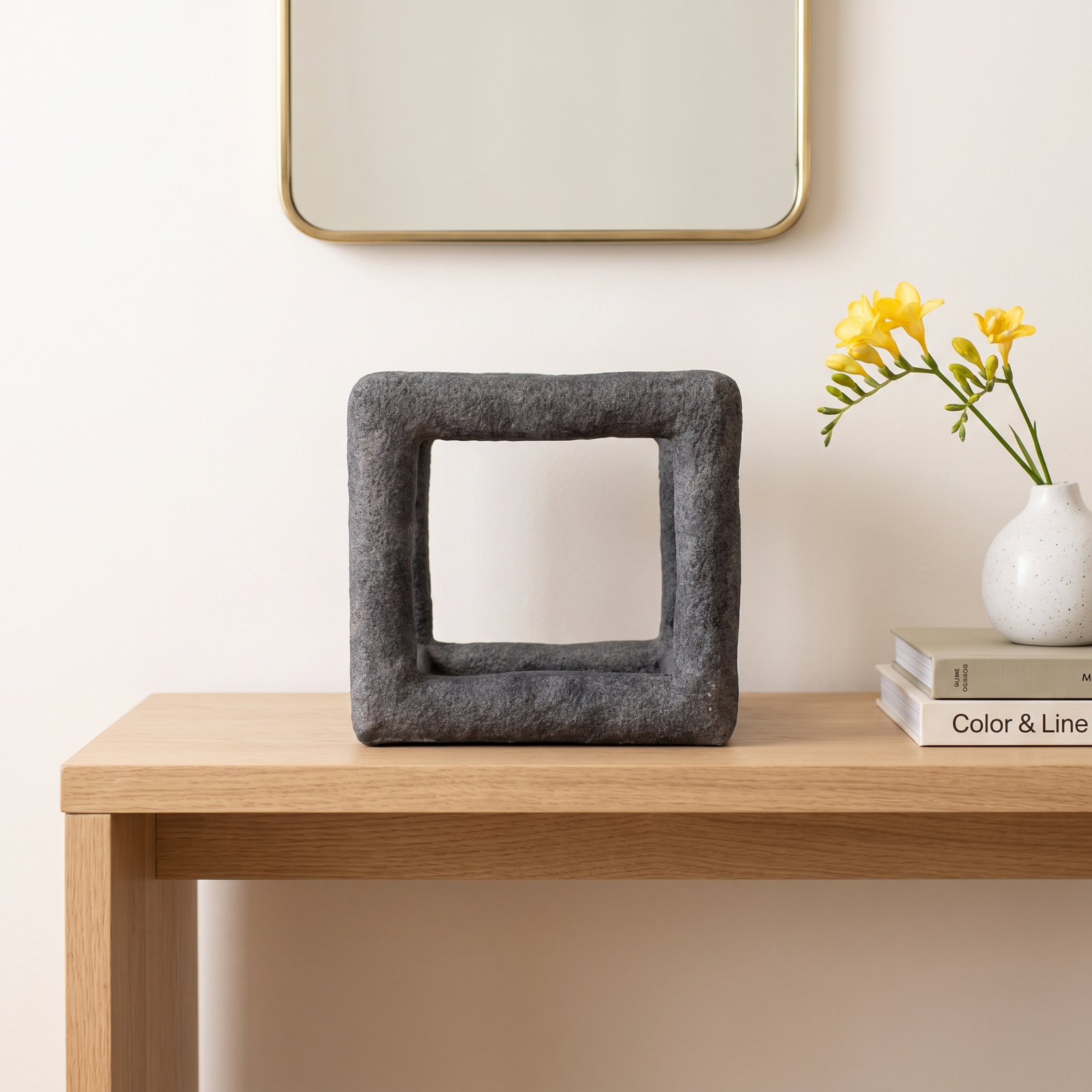 Oakdale Sculpture, 9" H x 10" W x 9" D, Black