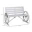 Banc à roulettes en bois