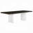 ACME Carena Dining Table w/Leaf, White & Brown Finish
