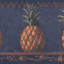 Bordure de papier peint 15 po x 15,25 po ananas sur tablette-125881449