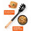 Silicone Pasta Fork, Kitchen Heat Resistant Noodle Spoon Server, BPA Free Spaghetti Strainer,12.8 Inch -113343130