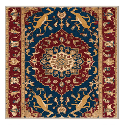 Tapis brun lavable à la machine