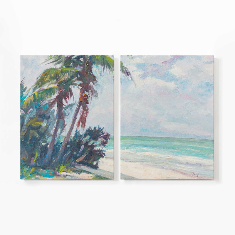 Sable de Naples Naples | Impression sur toile 2 panneaux, H 36 po x l 54 po