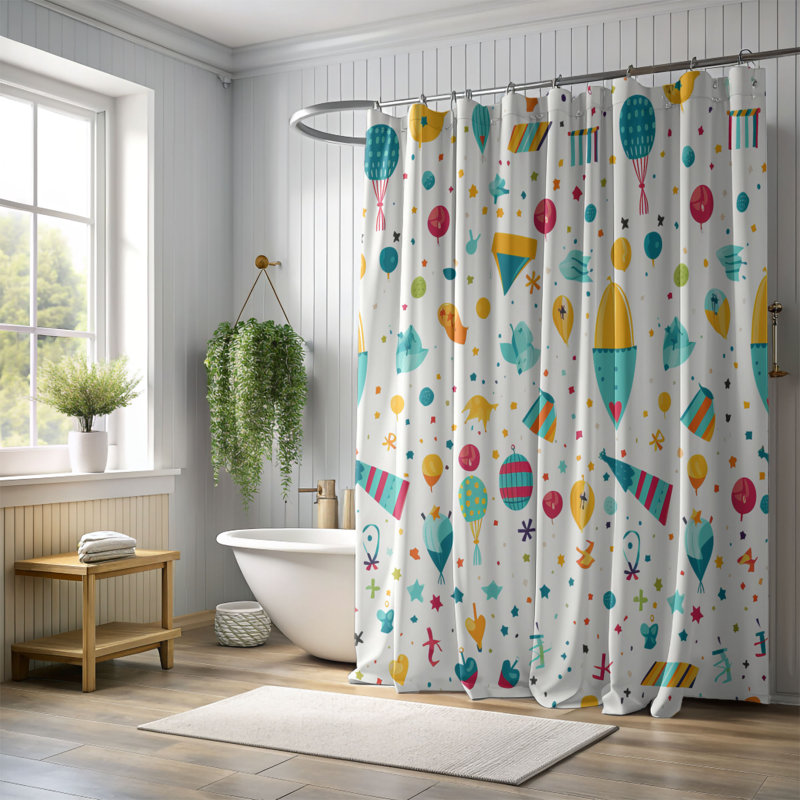 Rideau de douche Premium, H 74 po x l 71 po