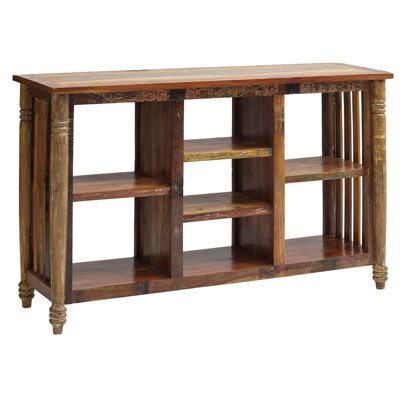 Fable 90 cm H x 150 cm W Solid Wood Bookcase
