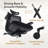 Nouhaus Apertura Ergonomic High-Back Mesh Office Chair with 3D Armrests - Modern Black Desk Chair with Adjustable Lumbar Support-168228330