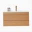 Meuble-lavabo mural simple 36 po avec lavabo en céramique