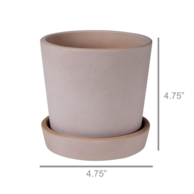 Cache-pot Aneri Blush, H 4,75 po x l 4,75 po x P 4,75 po