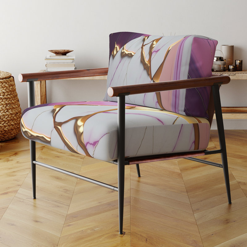 Fauteuil d'appoint Crofford, Noir, noir, noir, noir