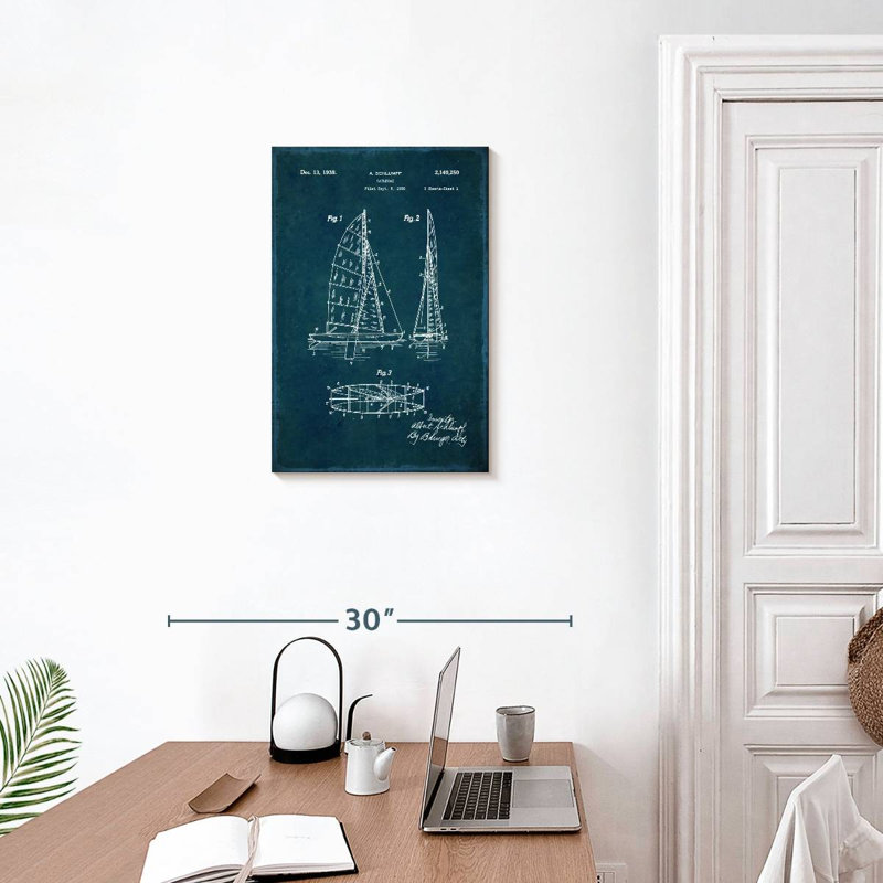 Voilier Maxwell I, 24" H x 16" W