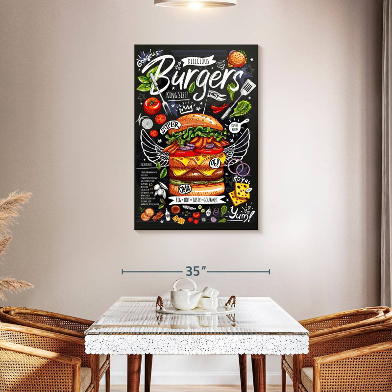 Yarlin King Size Burger, 45" H x 30" W