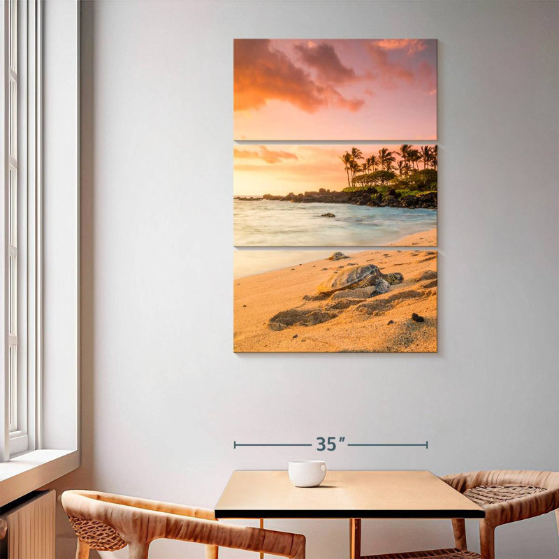 Brampt Kukio Beach Turtle, 65" H x 42" W