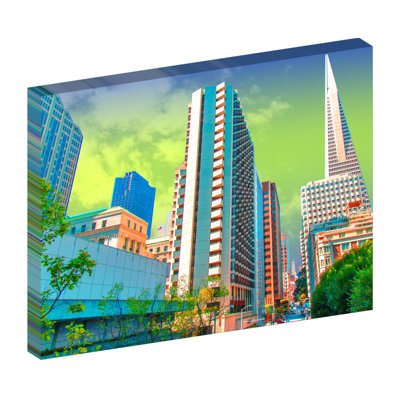 San Francisco Skyline, San Francisco, Californie - reproduction de photo sur toile tendue