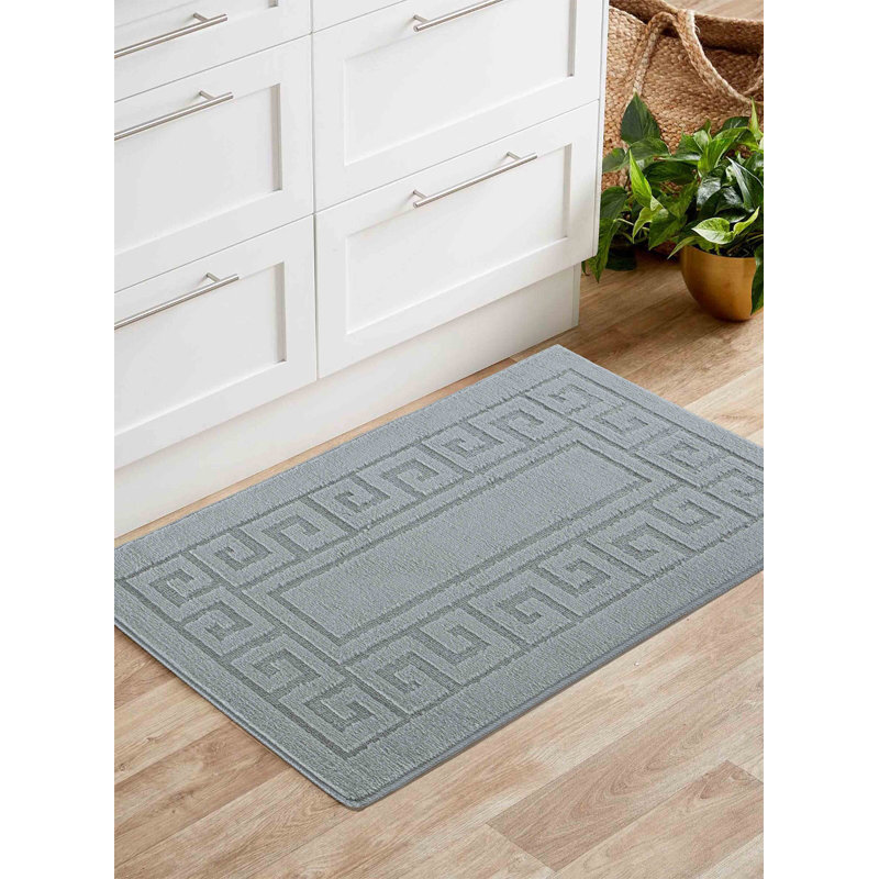 Millfield Non-Slip Indoor Doormat, 80cm W x 150cm L, Dark Grey