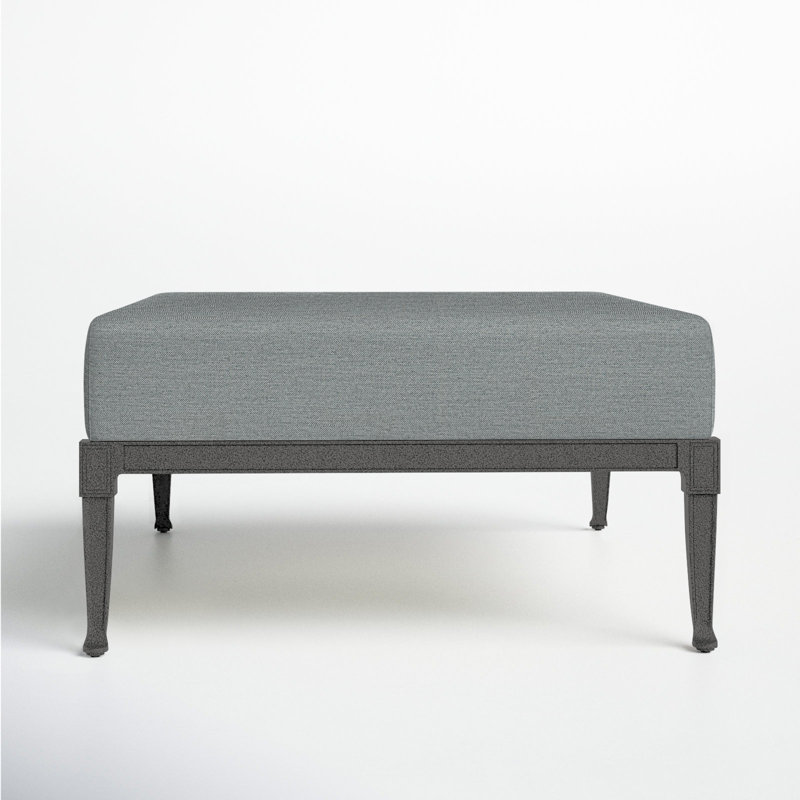 Repose-pieds d'extérieur Wiltshire, Étain, Haie flanelle Sunbrella® flanelle