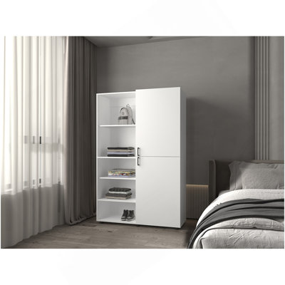 Armoire Tunica, chambre, Milan / blanc