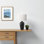 Calisto Standard Black Metal Concrete Table Lamp, 24.71'' H X 14.76'' W X 14.76'' D