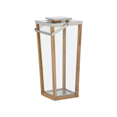 Lanai Teak And Glass Hurricane - SM