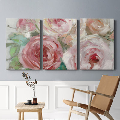 " Cottage Blooms " 3 - Pieces