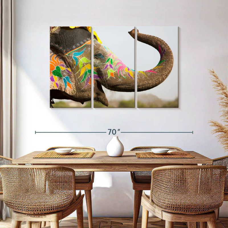 Brampt Jaipur Festival Elephant, H 36 po x l 57 po