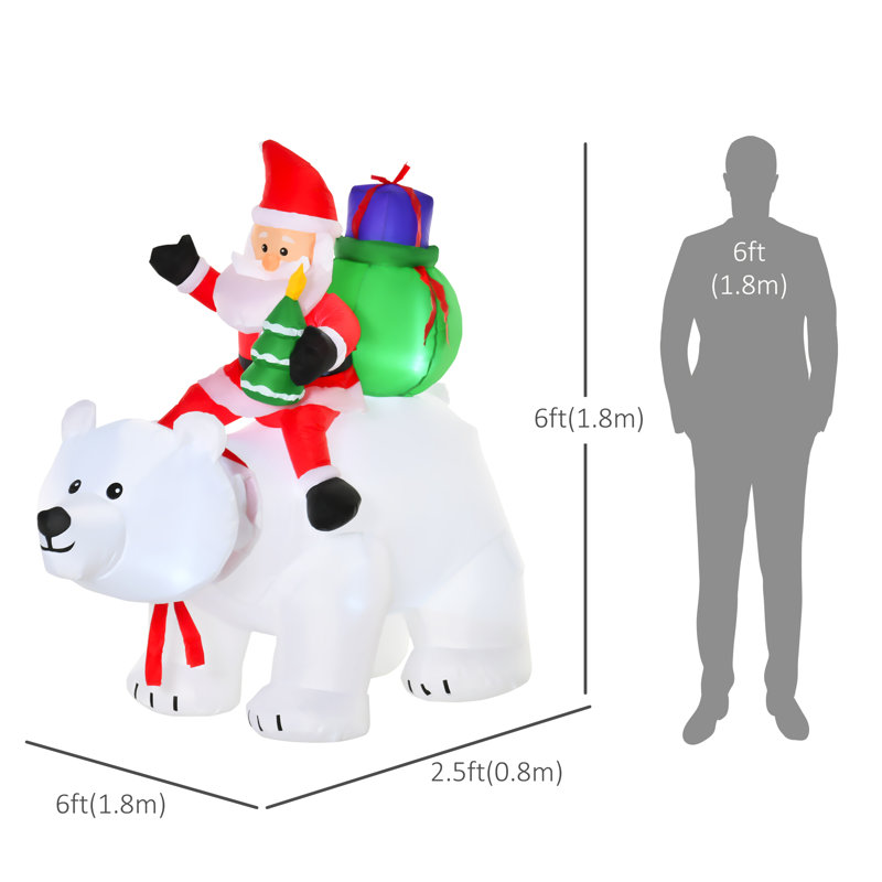 Père noël et supports polaires gonflables