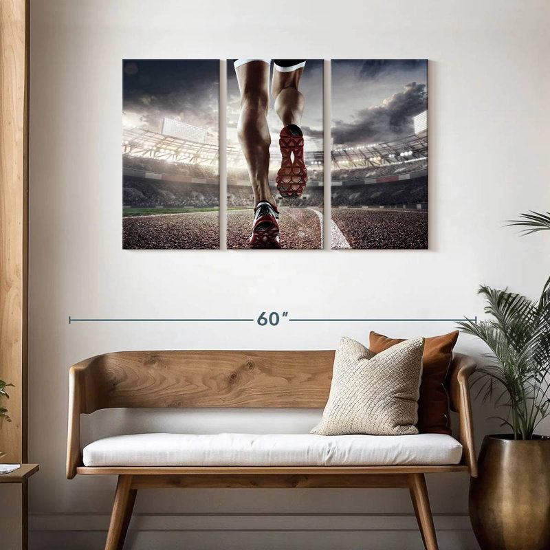 Sireci Running Athlete, 28" H x 45" W