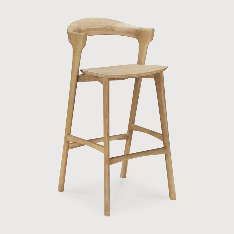 Bok bar stool - varnished oak, Bar Stool (30.5" Seat Height)