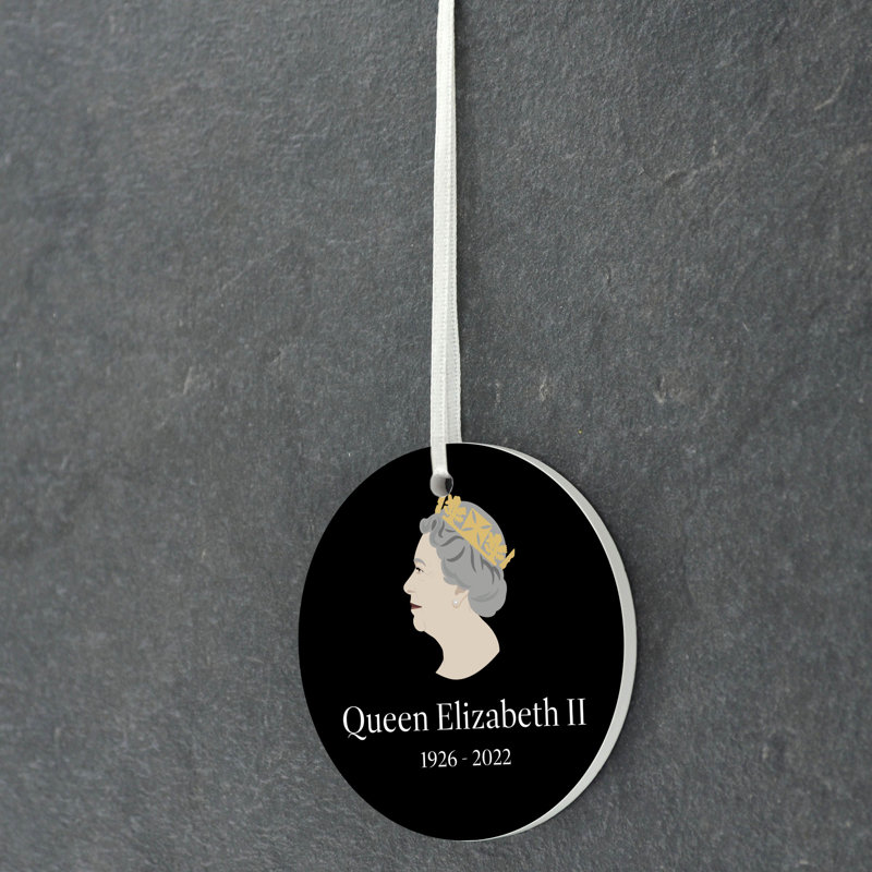 Queen Mature Circle Shaped Ceramic Ornament