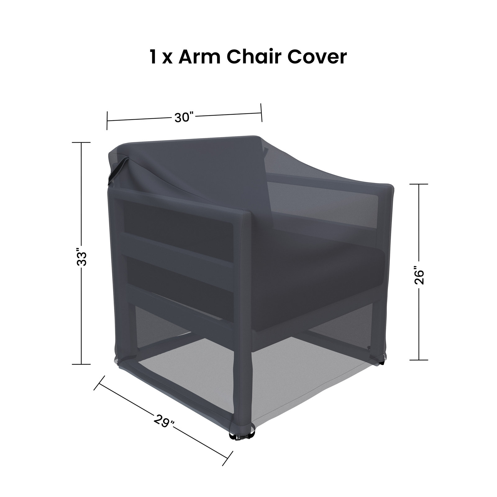Outdoor Patio Club Chair Cover