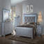 Lit à panneau tapissier moderne en similicuir 1Pc-274370321