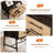 Nightstand Bedside Table with 2 Storage Drawers, Metal Legs Side Table for Bedroom, Living Room-415346525