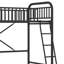 Lit mezzanine simple en acier Anastasius par Isabelle & Max ™-1758367342