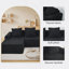 Canapé modulaire convertible convertible en microfibre