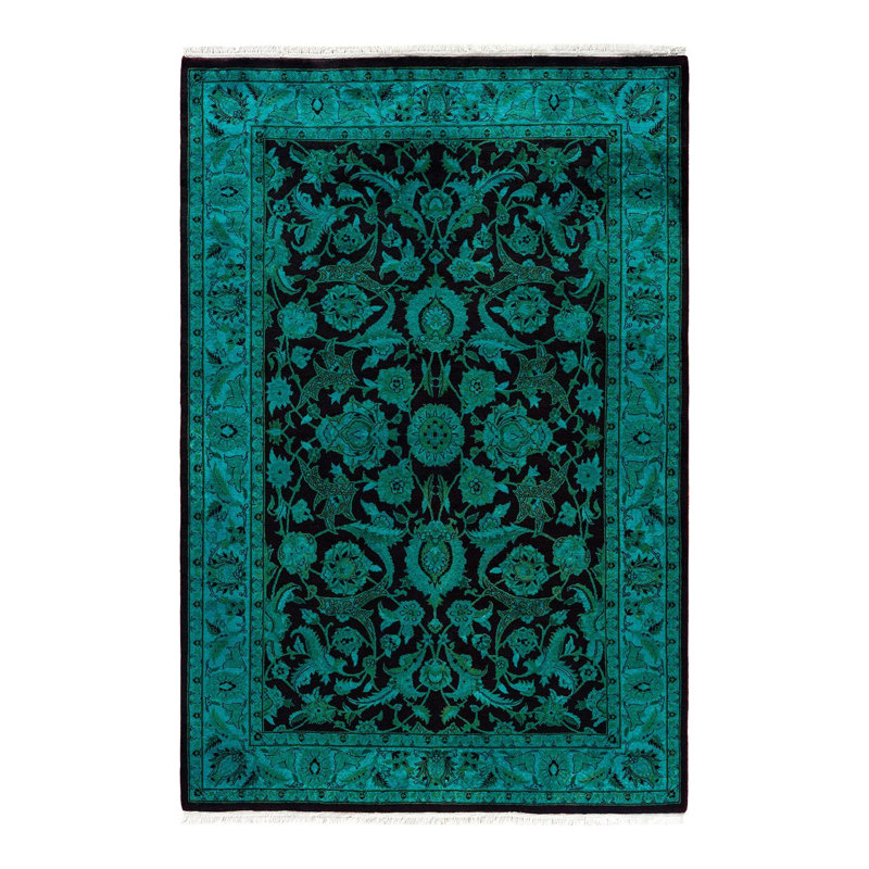 Tapis unique en laine 4 pi 2 po x 6 pi 2 po Sebastain