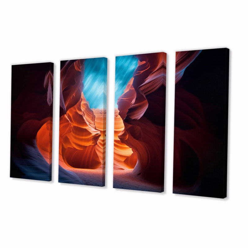 Upper Antelope Canyon III sur toile, reproduction de 4 pièces