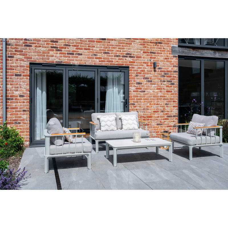 Taunton Teak Aluminium Lounge Set