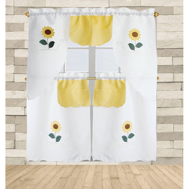 Cates Floral Swag Kitchen Curtain